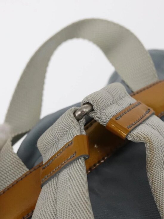PRADA Backpack Nylon Light Blue Silver Auth 163044 main image 6